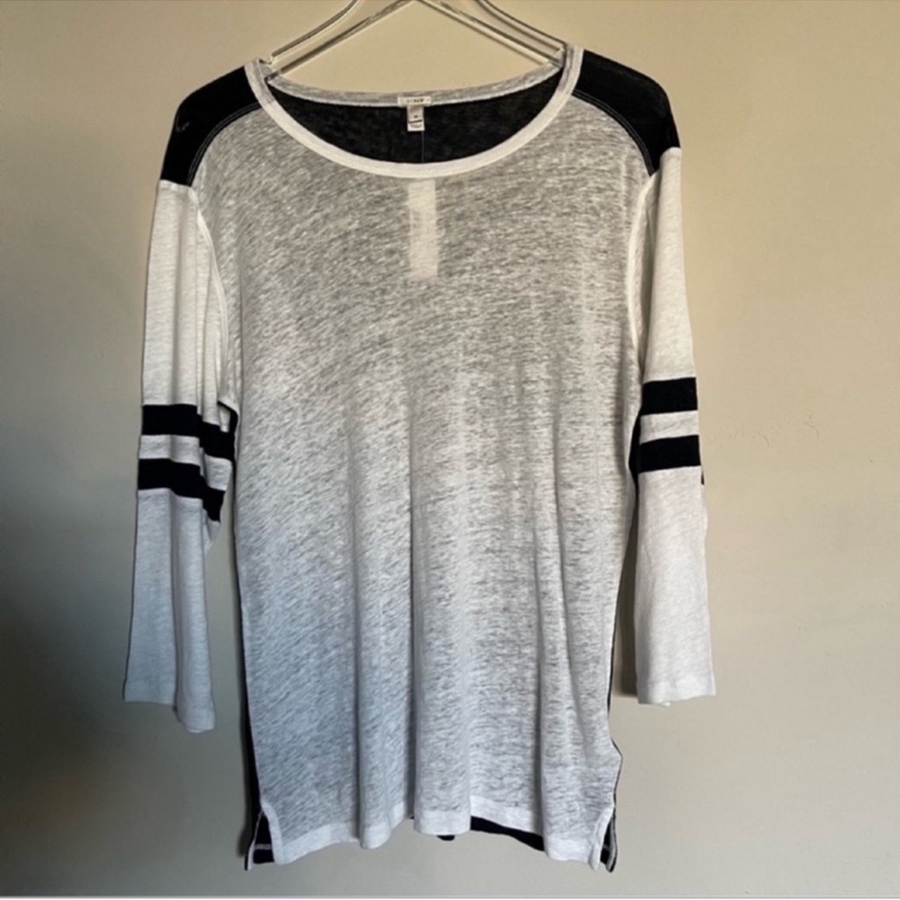 NWOT & never worn J. Crew Baseball Tee Linen size M